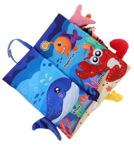 Beaupretty Tissu pour Garçon Fille Portable à Froisser avec Motifs de Dessins Animés Jouet pour Nourrissons Doux et Essentiel