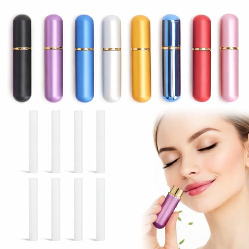 4 Piezas Inhalador Nasal, Inhaladores Nasales, Difusor de Aceites Esenciales, Palos de Aromaterapia Difusor Aromas Difusor Aceites Esenciales Difusor de Aromas Frasco de Aromaterapia Essential Oil