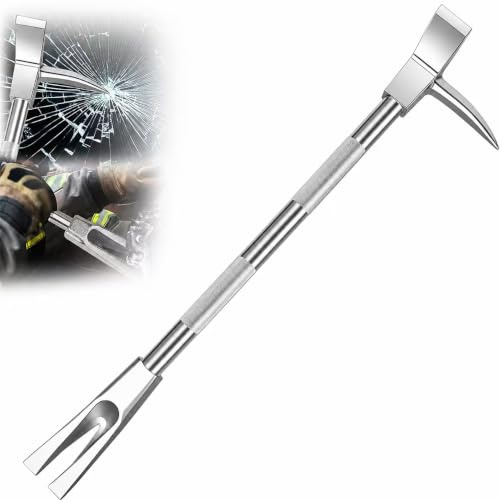 3-i-1 Brytverktyg med Yxa, Spets och Gaffel 36in（91cm） | Räfflat Handtag Förbättrar Greppet i Våta eller Oljiga Miljöer och Ger Stabil Kontroll under Längre Arbets- och Räddningspass