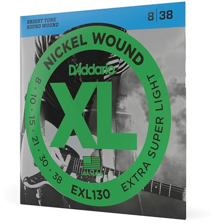 D'Addario XL Nickel EXL130 Corde Chitarra Extra Super Light 08-38