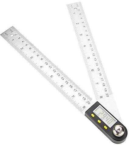 Winkelmesser Digitaler Neigungsmesser, 0-200mm Edelstahl Winkelmesser