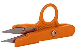 EUROXANTY Forbici taglia fili | Precisione e rapidità | Forbici da cucito | Artigianalità | Forbici da pesca | Forbici Patchwork | 12 cm (arancione)