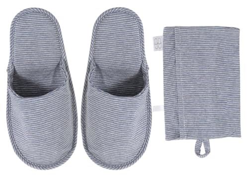 Holibanna Zapatillas de Hotel de Viaje para Mujer Y Hombre Zapatillas de Viaje Plegables con Bolsa de Transporte