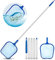 tillvex Pool Kescher Set | Pool Reinigungsset mit Teleskopstange 122 cm | Laubkescher feinmaschig | Poolkescher zur Reinigung von Schwimmbad Whirlpool Spa