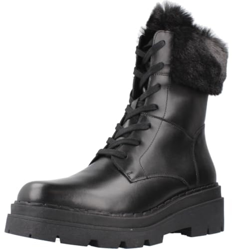 Geox Stivali da donna D Felleny F alla caviglia, Nero, 40 EU