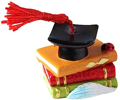 TOPBATHY 2 Pcs Stitch Cake and Book Theme Cake Topper Decoration for Graduation Party