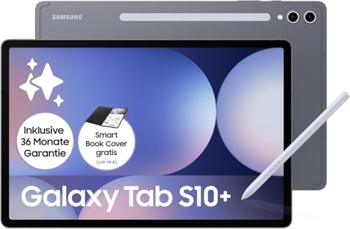 Samsung Galaxy Tab S10+ AI Tablet Android, 12 GB di RAM, 512 GB di memoria, display AMOLED, rivestimento antiriflesso, include S Pen, 5G, Moonstone Gray, 36 mesi di garanzia del produttore