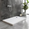 Go Bathrooms Anti Slip White Rectangle Shower Tray 1500 x 700mm Non-Slip Shower Enclosure Cubicle Low Profile Shower Tray