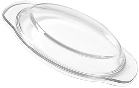MOLUCKFU Cubierta de vidrio para microondas, tapa resistente al calor de 9.3 pulgadas, a prueba de salpicaduras para platos de horno microondas, cubiertas de alimentos