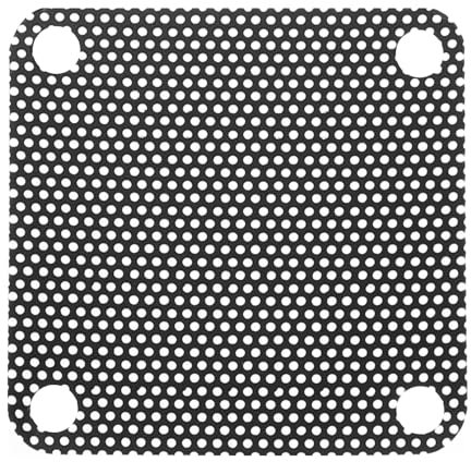 QUARKZMAN 10pz Filtro Antipolvere per PC, 40mmx40mm Copertura in Rete Antipolvere per Ventola per Custodia Computer Altoparlante, Nero