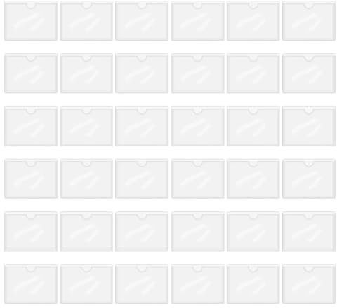 36 Stück Etikettenhalter Selbstklebend,10 X 6 Cm Beschriftungsfenster Selbstklebend Visitenkartenhüllen Kleben,Visitenkartentaschen Selbstklebend Transparent Für Büro Zuhause Schule