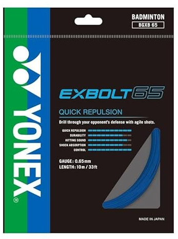 Yonex Exbolt 65 Badminton String Set (Choice of Color) (Blue)