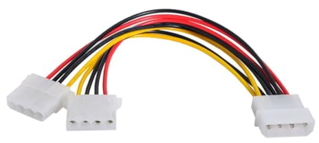 YC Chenyang CY IDE 4pin to Dual IDE Y Splitter 10cm Hard Disk Power Supply Extension Cable for SSD HDD 5v 12v