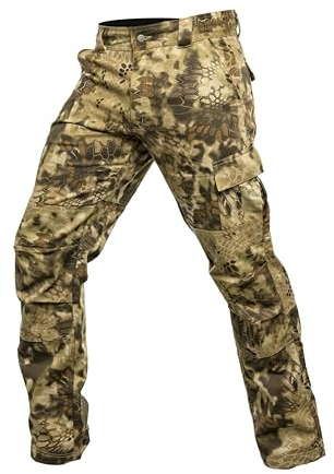 Kryptek Pantalones Stalker para Hombre, Pantalones de Caza de Camuflaje sigiloso