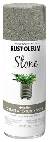 Rust-Oleum 7992830 Stone Creations Spray Paint, 12 oz, Gray Stone