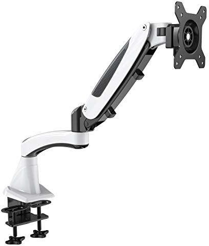 HFTEK® GM112XF Blanc Support Moniteur Mural Fixation Murale Support pour écran TV télévision LCD TFT LED Moniteur 15 à 34 Pouces avec VESA 75/100