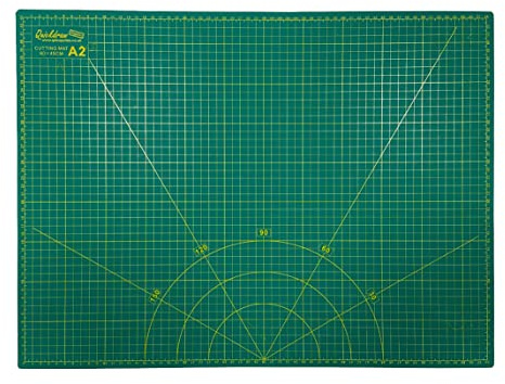 A2 Self Healing Cutting Mat - Double Sided Non Slip Craft Cutting Mat with Grid Lines - Sewing Quilting Model Making Hobby Mat 420 x 594mm Durable Rotary Cutter Board