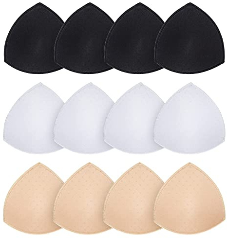 URSMART Bra Pad Inserts, Inserts Bra Cups Replacement Bra Pads Women's Comfy Sports Cups for Sport Bra Bikini Bra
