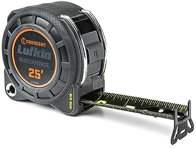 Crescent Lufkin 1-3/16 x 25' Shockforce Nite Eye G1 Dual Sided Tape Measure | L1125B-02