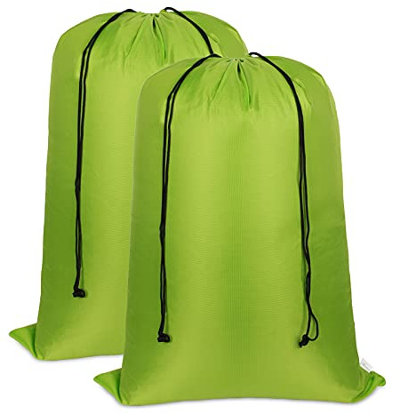 Asonen sacco per biancheria grande 2 pezzi 37X47 pollici,borsa per biancheria portatile di grande capacità antistrappo con coulisse a due vie,adatta per studenti,appartamenti,viaggi,vacanze,università
