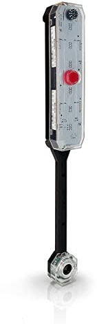 STKR Garage Side Parking Sensor – Ultrasonic Garage Door Track Mount System – LED Light & Siren Mirror Safety Indicator – Adjustable Warning Distance 4–24 – Battery or USB-C Powered