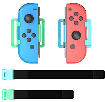 Switch Sports Leg Strap ( 2 pack）, Elastic Band Compatible for NS Switch Sport Joycon Ring Fit Adventure Game Ring Feet Accessories