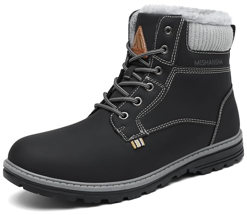Mishansha Homme Femme Bottes de Neige Hiver Randonnée Chaussures Trekking Imperméable Outdoor Boots Taille 36-48 EU