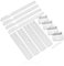 Spares2go Kit di fissaggio universale per porta del frigorifero integrato (confezione da 4)