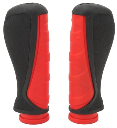 BOROCO Cubierta De Agarre para Manillar De Scooter, Funda De Mango De Goma De 2 Piezas, Funda De Mango De Goma Antideslizante Absorbente De Golpes para Scooter Eléctrico SmartGyro(Rojo)
