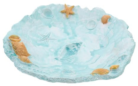 MUSISALY Plateau Décoratif Résine Méditerranéenne Pour Desserts Et Fruits Pour Table De Cuisine Réunions Familiales Et Picnics Pratique Et Résistant