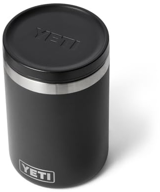 YETI Rambler 16 oz Food Jar, Vacuum Insulated, Stainless Steel, With Airtight Lid, Black