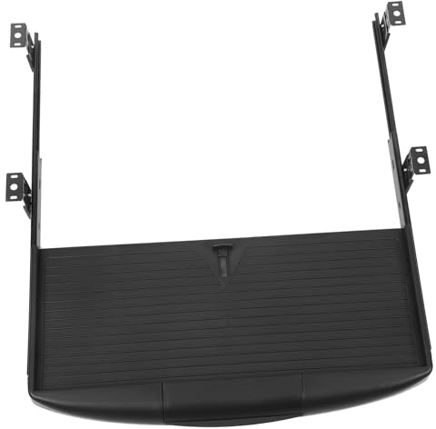 iplusmile Plateau De Clavier à Double avec Rail De Guidage Organiseur De Bureau Plateforme Coulissante pour Espace De Travail