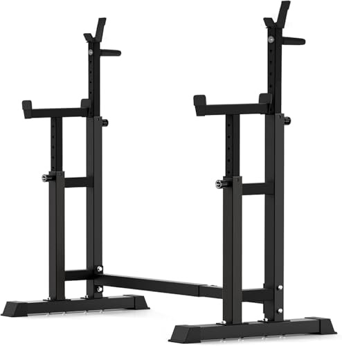 BARWING 49IN Adjustable Squat Rack Stand,770LBS Barbell Rack For Bench Press,Weight Bench Rack,Muti-functional Barbell Stand For Bench Press,Weight Lifting Easy to Assemble
