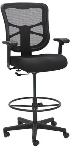 Alera ALE Elusion Series Mesh Stool, Black
