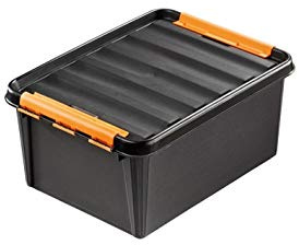 Orthex 3193269 Smart Store Pro Clipbox, PP, schwarz, 50 x 39 x 26 cm