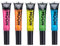Moon Glow Neon UV-Haarfarbenstreifen, 5er-Set, Haar-Mascara, temporäre auswaschbare Haarfarbe, leuchtende Neonfarbe, leuchtet unter UV-Beleuchtung (Grün, 15 ml (5er-Pack))