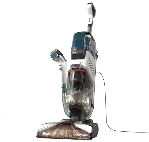 Shark Extractor CarpetXpert Deep Clean Carpet Built-in StainStriker Spot Cleaner & 5 inc. Pet Tool, EXCM Base EXOX Series Boost Detergent, 2.1L, 960W, EX200UK, 960 W, 2.1 liters, White