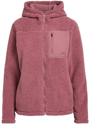 NORTH RIDGE Women’s Vista Full Zip Fleece Hoodie with 3 Zipped Pockets, Warm & Comfortable Midlayer Jacket, Ideal for Walking, Hiking & Outdoor Recreation (UK, Numeric, 16, Regular, Regular, Pink)
