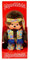 Sekiguchi 252886 - Original Monchhichi Junge Flower Power in Orange, Gelb und Blau, ca. 20 cm großes Kuscheltier aus braunem Plüsch