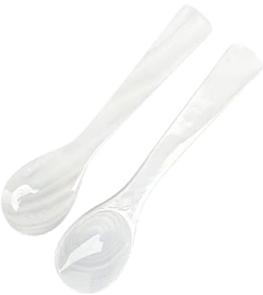 FortuneGlobe madreperla cucchiaio da caviale, 2 pezzi, cucchiaio per uova madreperla caviale artigianale