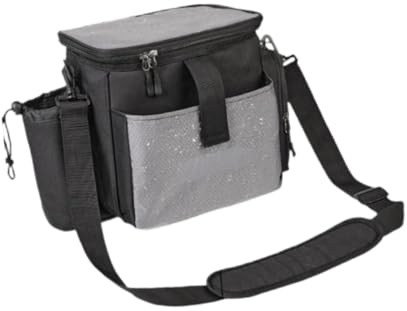 Disc Golf Tasche für 13+ Scheiben mit Flaschenhalter, Herausnehmbare Trennwände, 10.04 x 6.10 x 9.45 Zoll, wasserdichte Disc Aufbewahrungs Organizer