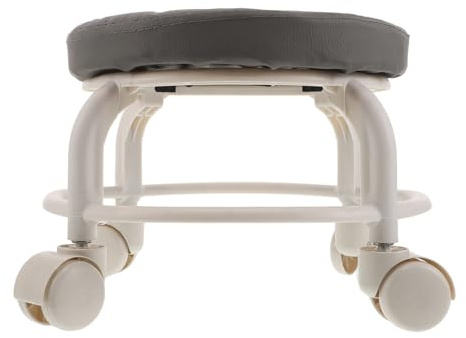 Baluue Tabouret Bas à roulettes Pivotant Repose Maison Bureau Garage Sport Spa