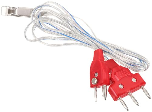 TOYANDONA Câble Professionnel pour Clôture D’Escrime Rouge, Connecteur de Masque pour Fleuret, Fil Conducteur en Aluminium Résistant aux Chocs, Équipement de Compétition Sécurisé