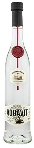 Schwechower Aquavit Original 0.5l (40% Vol) | Bester norddeutscher Aquavit | 500ml Flasche | aus Deutschland | Schwechower Brennerei (1229)