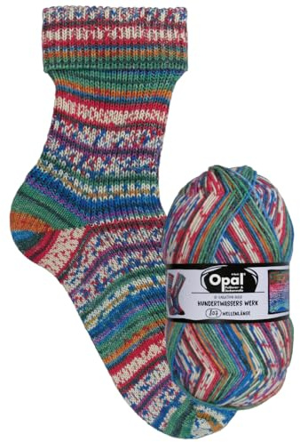 Opal - Opal Nach Hundertwasser Edition 4053-807 (425m) 4-Ply Durable Sock Yarn - 1x100g