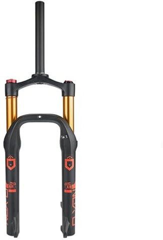 KLYso 4.0 Reifen Snowbike Luftfedergabel 100mm Federweg 1-1/8 Gerade Scheibenbremse Vorderradgabel Schnellspanner 135mm Fatbike-Gabel