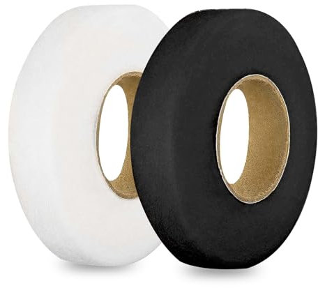 UEPOA 70 Yards Saumband zum Aufbügeln Waschfest, 2 Pcs 30mm X 64m Bügelband für Vorhänge Hose Kürzen Saumbänder Selbstklebend Stoffsaumband für Kleidung