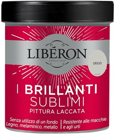 Libéron - Les Brillants Sublimes - Peinture Laquée - Gris - 0,5 L