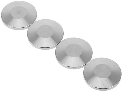 HIAKDOFT Tapa De Brida Ciega De Acero Inoxidable 304, Sistema Rápido De Instalación, Diámetro 25,4 Mm, Grosor 4,4 Mm, Juego De 4 Unidades Para Aplicaciones Sanitarias y Vacío