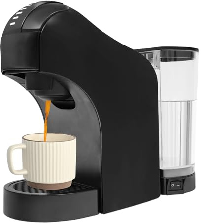 Kapselmaskin 1400W - 7 hastigheter - 20 bar - med 800 ml vattentank för kontor, hus, bar lounge